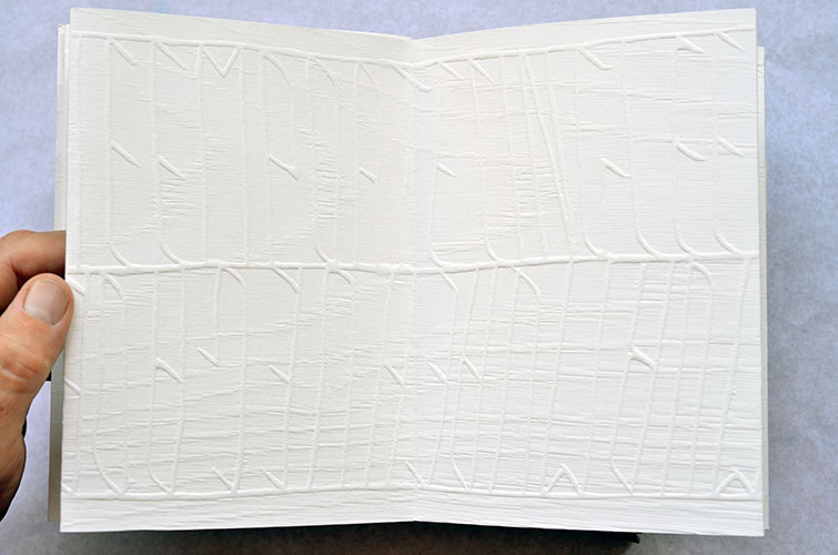 Etre forêt, Emmanuel Aragon, édition ALT-GR #02, Collège La Clayette, Leporello d'après bgravure sur bois, 2021
