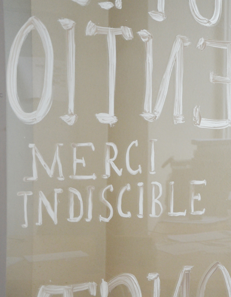 Tes infinies précautions, Allevard, Emmanuel ARAGON, installation (tu te hâtes, détail), 2015