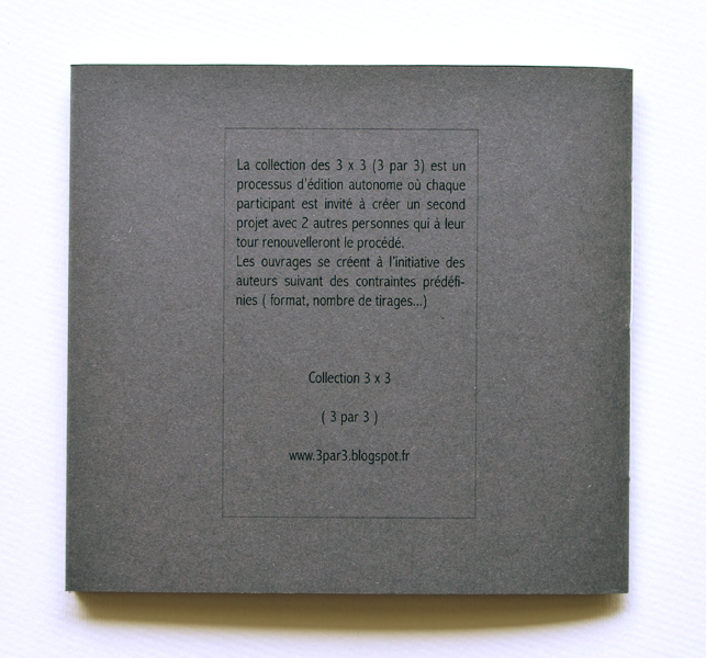 De Faces, livre d'artiste, collection 3x3 3par3, Collaboration Emmanuel Aragon, Virginie Delannoy, Frédérique Soumagne, 2014