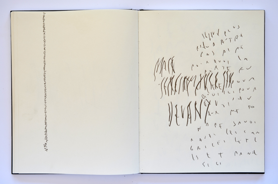 Carnet, Emmanuel Aragon, carnet, graphite sur papier, 2012/in progress