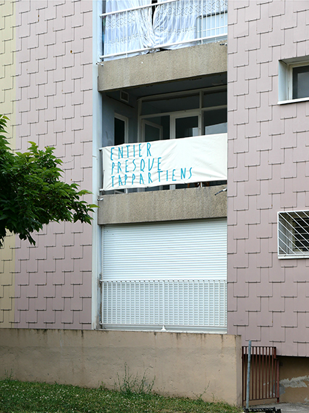 Toute ta mémoire presque, Commande artistique pour les Ateliers Partagés de Panoramas, Quartier Carriet à Lormont (33)
2022, Emmanuel Aragon, 2022