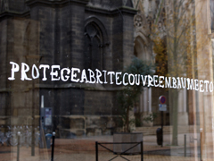 Frôle, installation in situ, Pièce unique à Rezdechaussée, Bordeaux,, Emmanuel Aragon, 2014