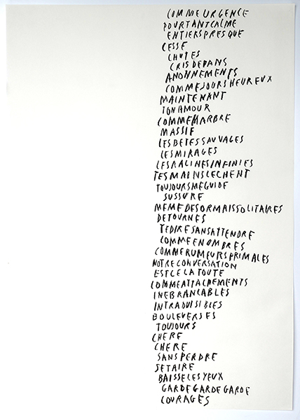 Comme urgence, Emmanuel Aragon, dessin, pastel sur papier, série Chants pour quitter, 2024