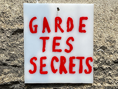 Des clous - Garde tes secrets, Emmanuel Aragon, pour TUMULTE 1, Montpellier, 2023